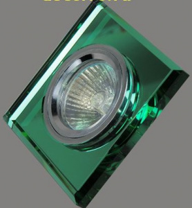 Светильник FERON DL253 встр. MR11 35W зелёный