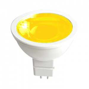 Лампа c/д ECOLA MR16 GU5.3  4.2W желтый, прозрачное стекло 