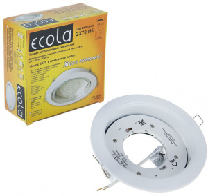 Светильник ECOLA GX70 встраиваемый Белый