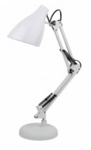 Лампа настольная ЭРА N-123-E27-40W-W белый