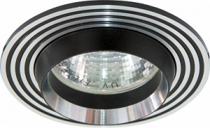 Светильник FERON CD2310 MR16 50W G5.3 серебро/черный
