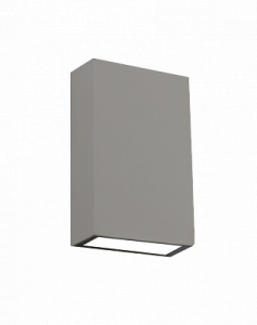 Светильник фасадный PWL-12080/40D 2x4w 4000K GR IP65 серый Jazzway