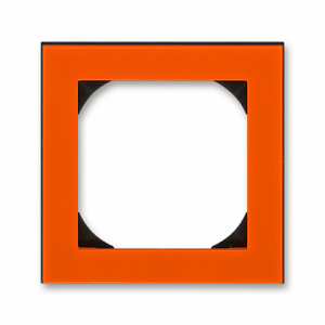 ABB EPJ Levit оранжевый/дымчатый чёрный Рамка 1 пост (2CHH015010A6066)