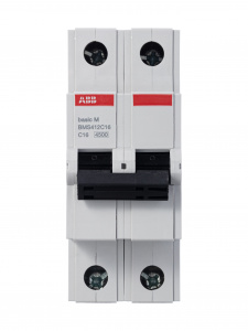 Выключатель автоматический ABB Basic M 2P, 16A, C, BMS412C16 (2CDS642041R0164)