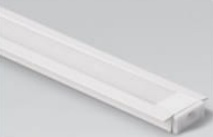 Профиль SP251W встраиваемый алюминиевый, БЕЛЫЙ анодированный 2000х22х6мм (523130)
