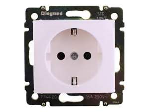 774420 LEGRAND VALENA Розетка 1-ая з/к с/у (без рамки) белая 774420 LEGRAND VALENA Розетка 1-ая з/к с/у (без рамки) белая