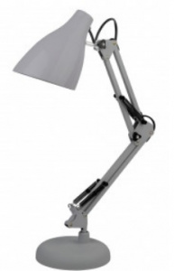 Лампа настольная ЭРА N-123-E27-40W-GY серый