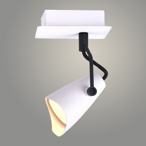 Светильник спотовый L08007/1 WT+BK белый/черный