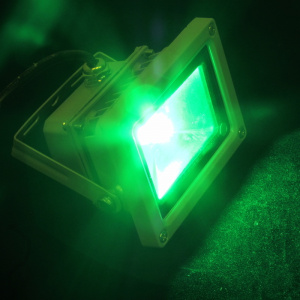 Прожектор с/д FLESI G-DТ110-30-G 10W зеленый