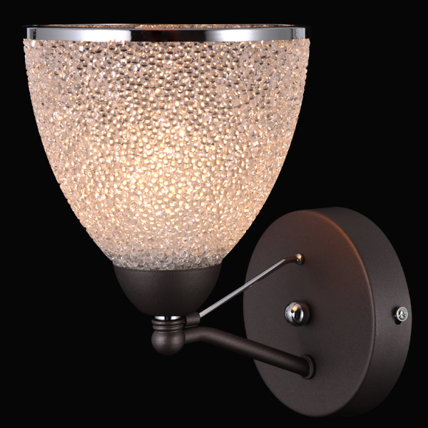 Natali Kovaltseva Бра 1 х E27, 40W, Chambéry 75113-1W GRAY, CHROME Natali Kovaltseva Бра 1 х E27, 40W, Chambéry 75113-1W GRAY, CHROME