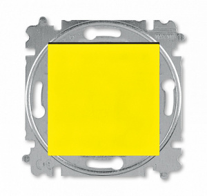 ABB EPJ Levit жёлтый/дымчатый чёрный Выключатель 1-клавишный (2CHH590145A6064)