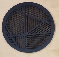 Магнитная вент. решетка d80 (ПВХ+ПВХ) Черная