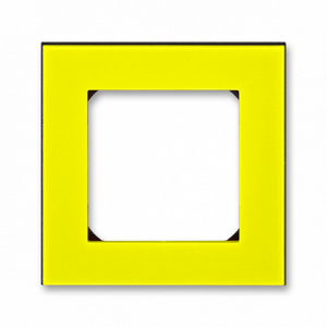 ABB EPJ Levit жёлтый/дымчатый чёрный Рамка 1 пост (2CHH015010A6064)