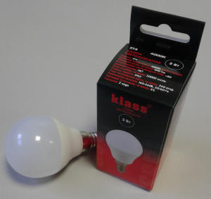 Лампа с/д KLASS PREMIUM  5W E14 4000К