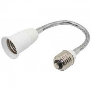 Переходник гибкий с цоколя E27 на E27 300мм