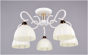 Люстра РС20106 WT+FG/5