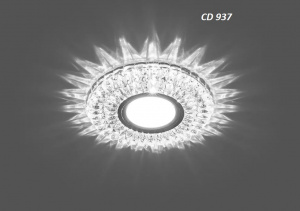 Светильник FERON CD937 15LED*2835 SMD 4000K MR16 50W G5.3 прозрачный, хром 