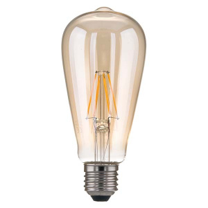 Лампа РЕТРО LED-CLASSIC FD 6W E27 3300K LED ST64 филамент 