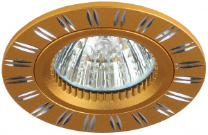Светильник ЭРА KL33 AL/GD алюминиевый MR16 12V/220V 50W золото/хром