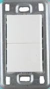 Anam Legrand Zunis Белый Выключатель 2-клавишный 7100 01