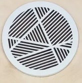 Магнитная вент. решетка d100 (ПВХ+ПВХ) Белая