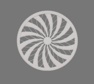 Решетка вентиляционная ВР "Тайфун" D125 глянцевая белая МУЛЬТИКРАФТ