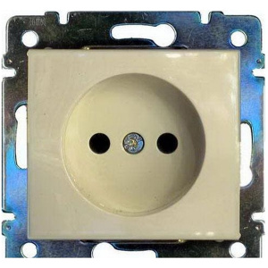 774316 LEGRAND VALENA Розетка 1-ая без заземл. с/у (без рамки) сл. кость