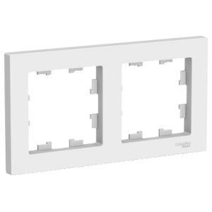 Рамка 2-м AtlasDesign белый SchE ATN000102 Рамка 2-м AtlasDesign белый SchE ATN000102