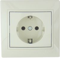 LEZARD 701-0303-122 Розетка с\з керамика крем.