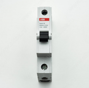 Выключатель автоматический ABB Basic M 1P, 32A,C, BMS411C32 (2CDS641041R0324)