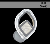 Бра B20409/1 GY серый LED 11W