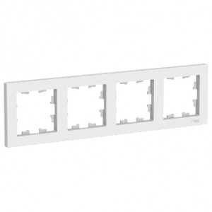 Рамка 4-м AtlasDesign белый SchE ATN000104 Рамка 4-м AtlasDesign белый SchE ATN000104