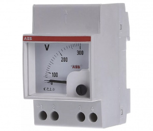 Вольтметр ABB VLM 1/300V модульный переменного тока