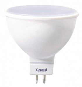 Лампа c/д GENERAL GLDEN MR16 GU5.3 7W 4500K (632800) матовая