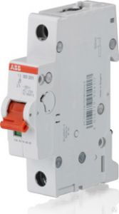 Рубильник однополюсный SD201 25A рычаг красный (2CDD281101R0025)