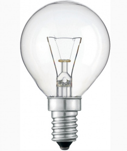 Лампа сфера 60W E14 прозрачная MRiver