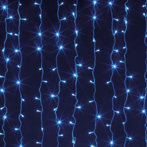 Электрогирлянда Занавес 160л LED 1,5*2м голубой свет 170857/Cool white ЛЬДИНКА Электрогирлянда Занавес 160л LED 1,5*2м голубой свет 170857/Cool white ЛЬДИНКА