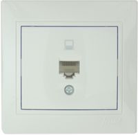 LEZARD 701-0202-139 Розетка компьютер. бел.