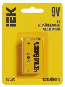 Элемент питания (6LR61) 9V алкалин IEK (КРОНА) Элемент питания (6LR61) 9V алкалин IEK (КРОНА)