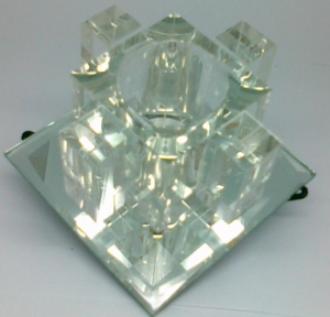 Светильник LE S 115-1 Кристалл, прозрачный, хром