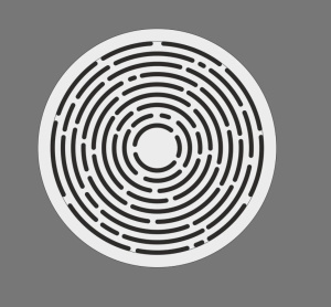 Решетка вентиляционная ВР "Циклон" D100 матовая белая МУЛЬТИКРАФТ