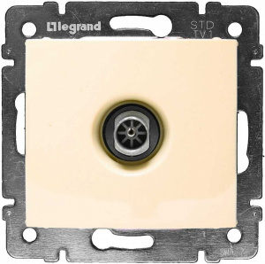 774329 LEGRAND VALENA Розетка 1-я TV 1,5дБс/у (без рамки) сл. кость