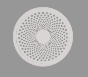 Решетка вентиляционная ВР "Бриз" D50 глянцевая белая МУЛЬТИКРАФТ