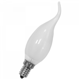 Лампа свеча на ветру 60W Е14 матовая