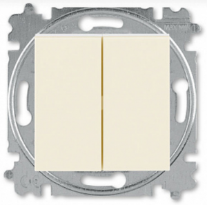 ABB EPJ Levit слоновая кость/белый Выключатель 2-клавишный (2CHH590545A6017) ABB EPJ Levit слоновая кость/белый Выключатель 2-клавишный (2CHH590545A6017)