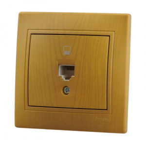 LEZARD 701-0701-139 Розетка компьютер. ольха