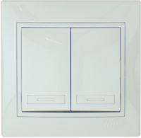 LEZARD 701-0202-101 Выключатель 2кл. бел.