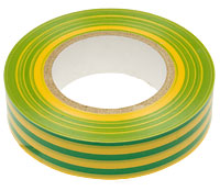 Изолента ПВХ 0,13*15 мм желто-зеленая 