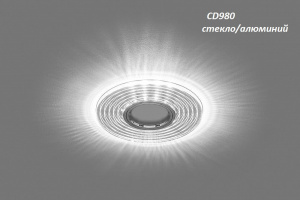 Светильник FERON CD980 15LED*2835 SMD 4000K MR16 50W G5.3 прозрачный, хром 