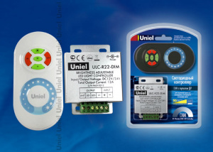 Контроллер UNIEL ULC-R22-DIM (144/288 Вт) для управления яркостью одноцвет. светод. источников света